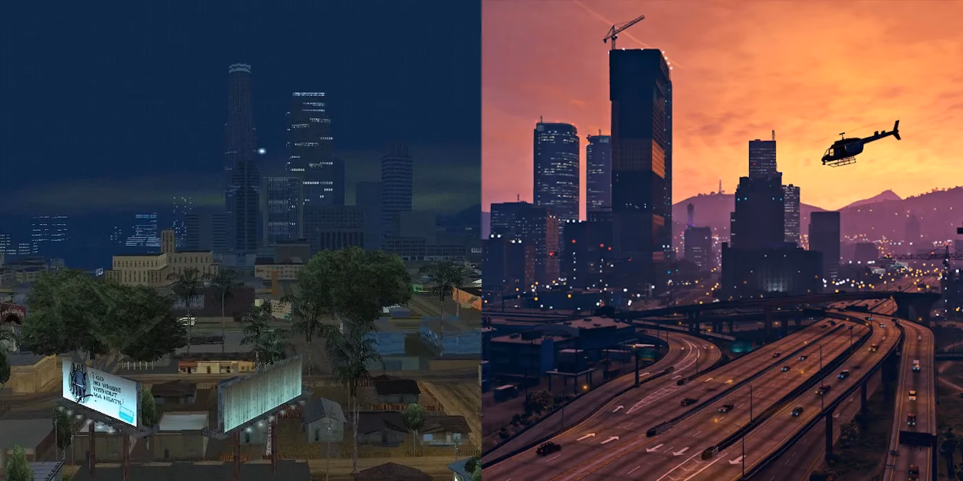 How many years between San Andreas and GTA 5?