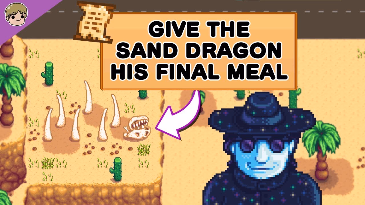 What is the sand dragon's 'last meal' in Stardew Valley?