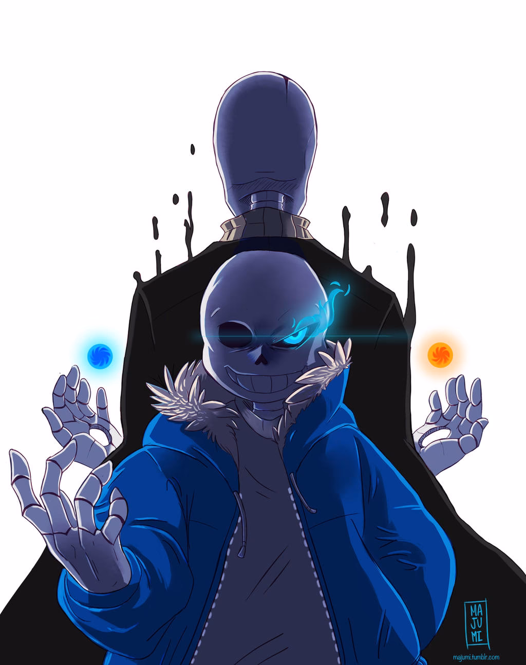 Are sans & gaster blood relatives?