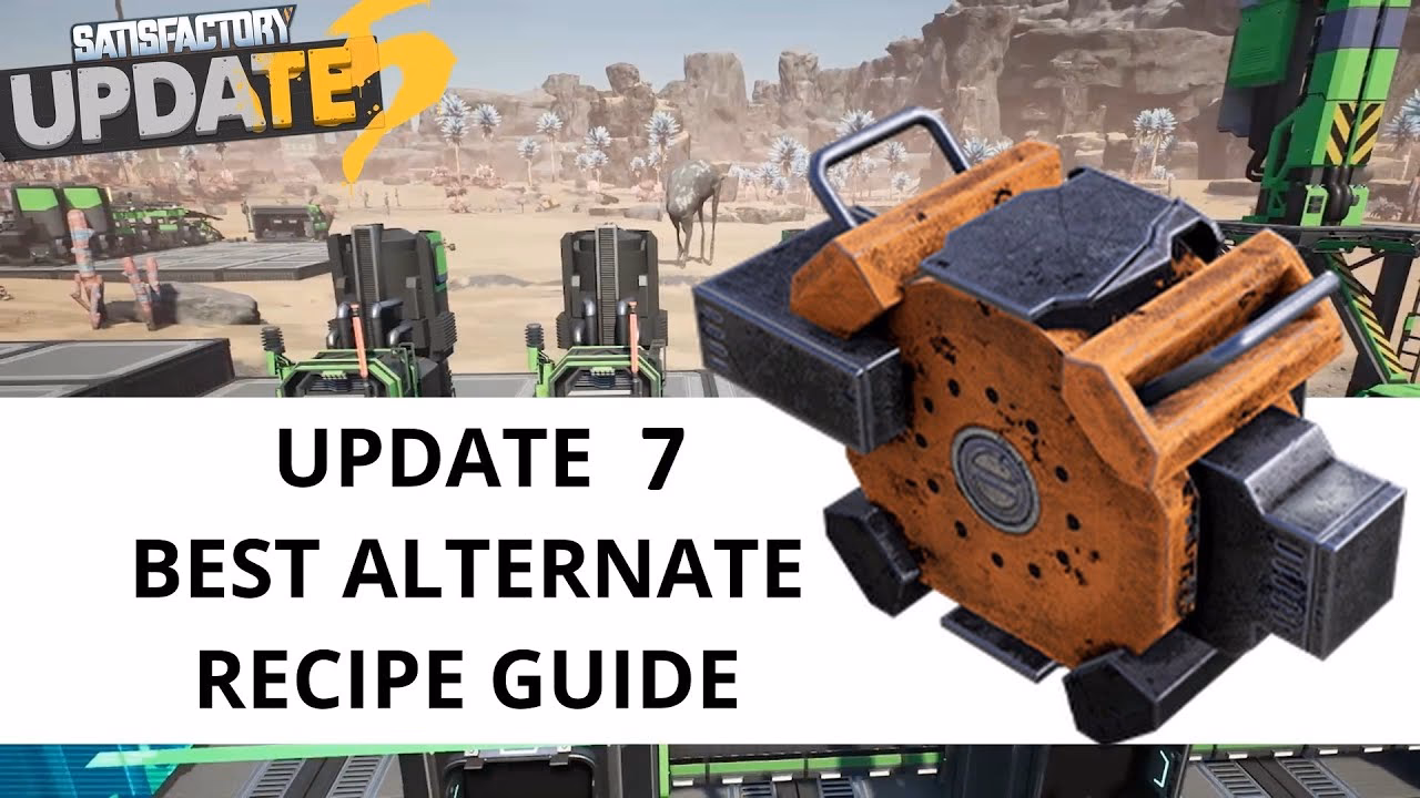 How many alternate recipes are there in satisfactory?