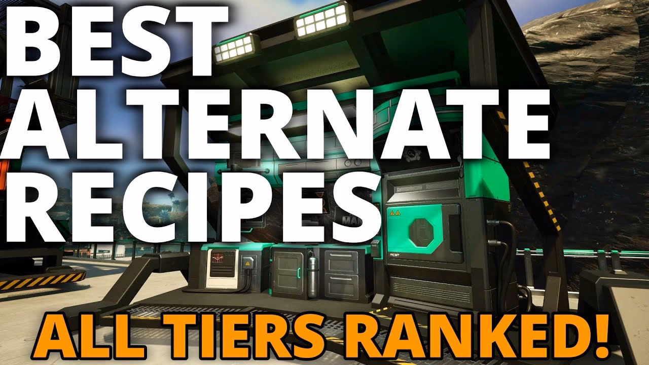 How many alternate recipes are there in satisfactory?