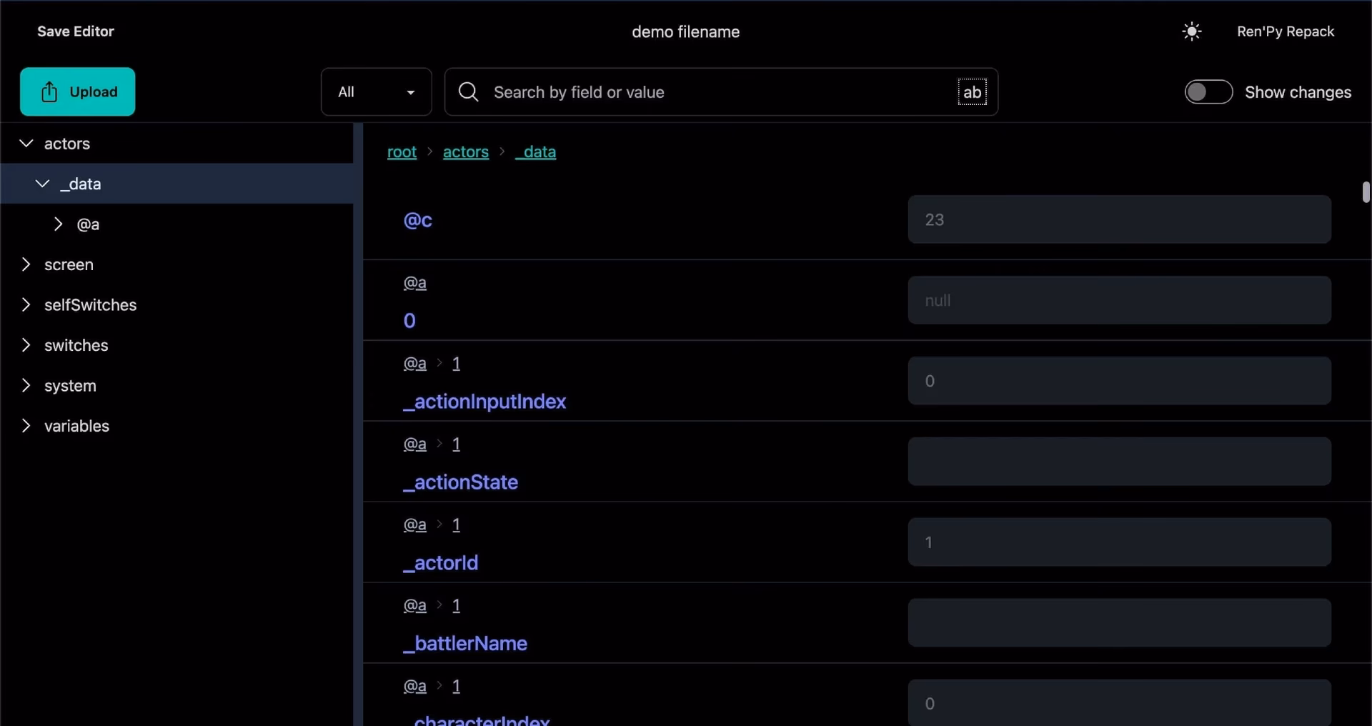 How do I use the save editor?