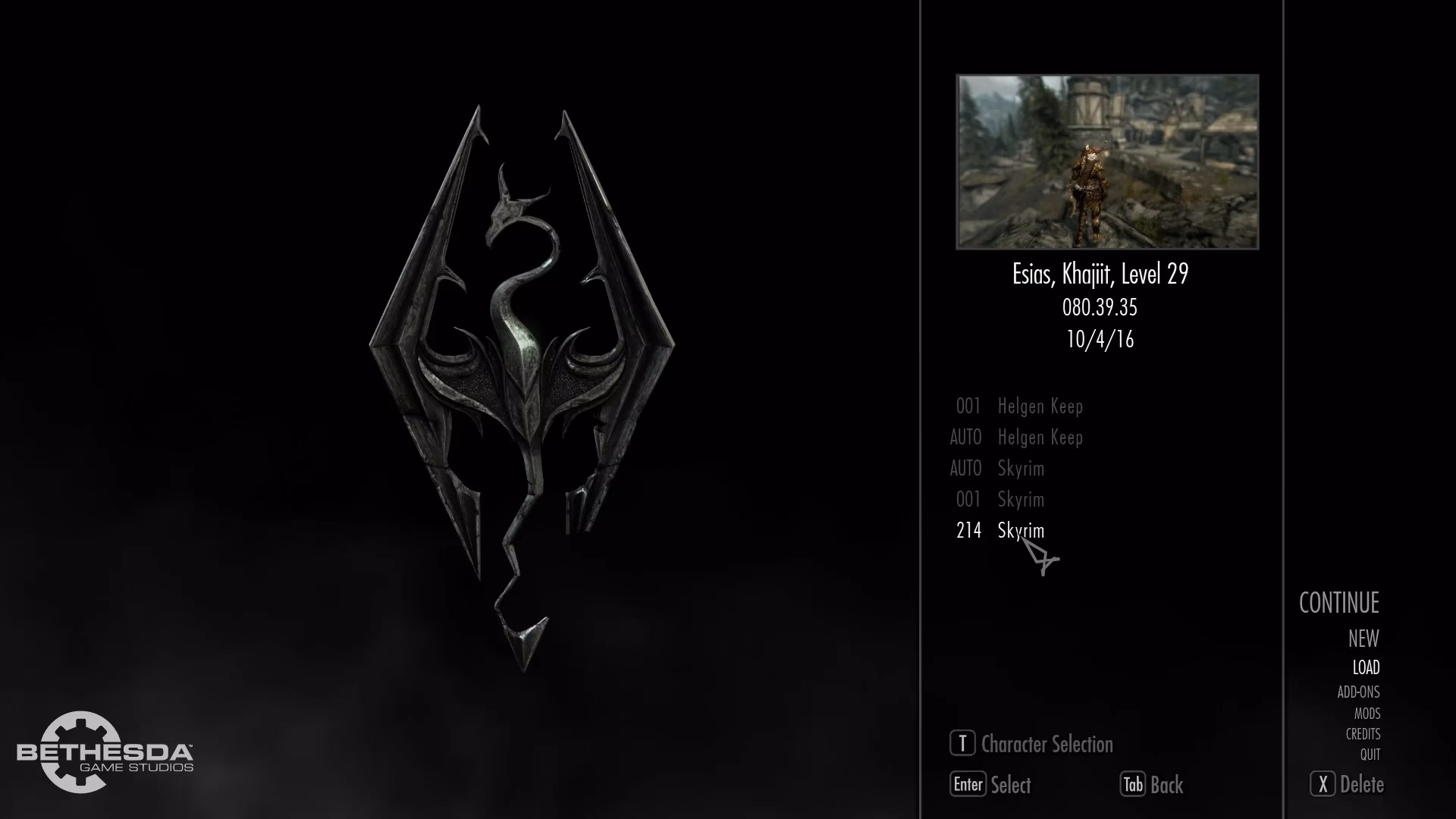 Is this a complete Skyrim Special Edition PC save?