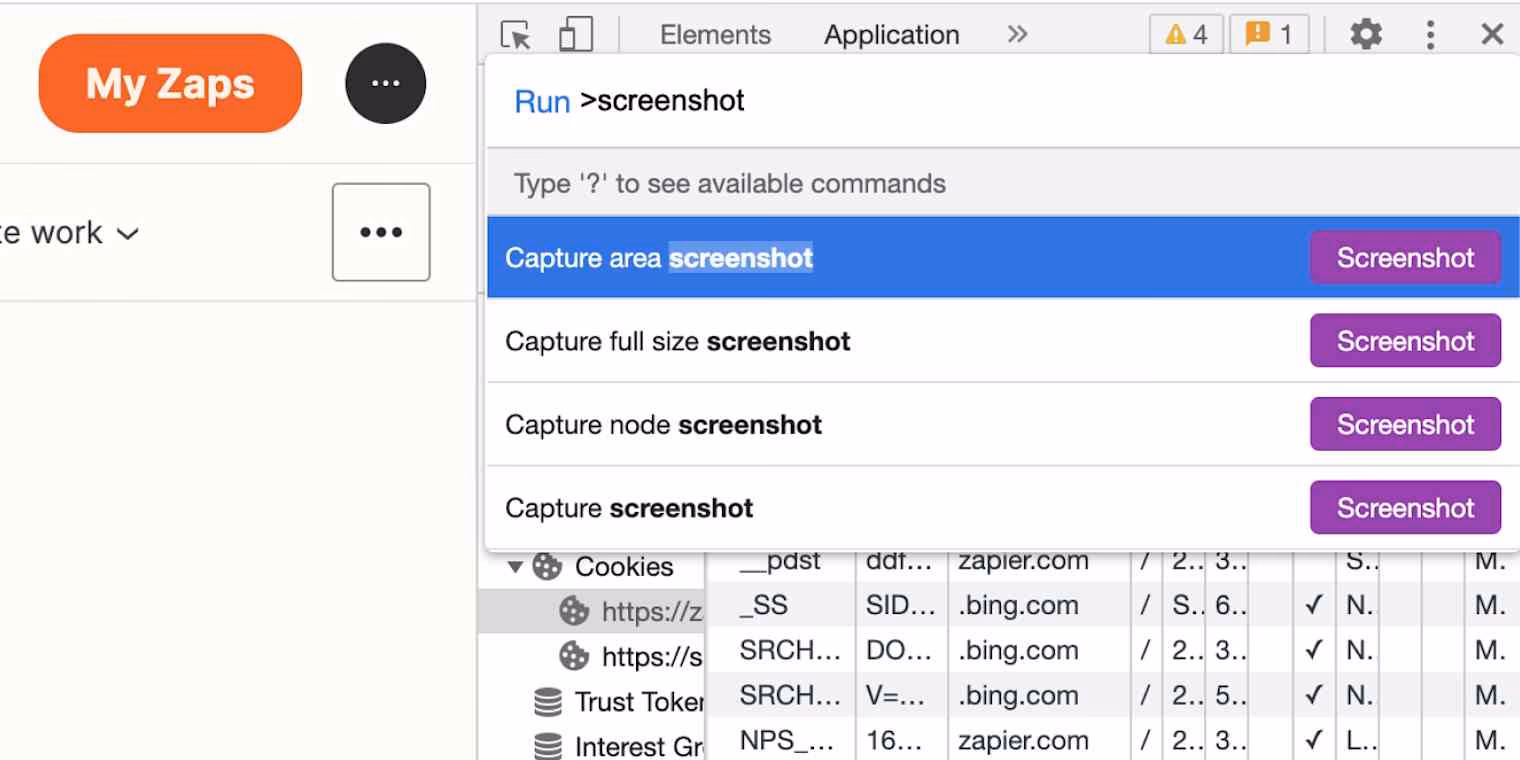 How do I save a screenshot?