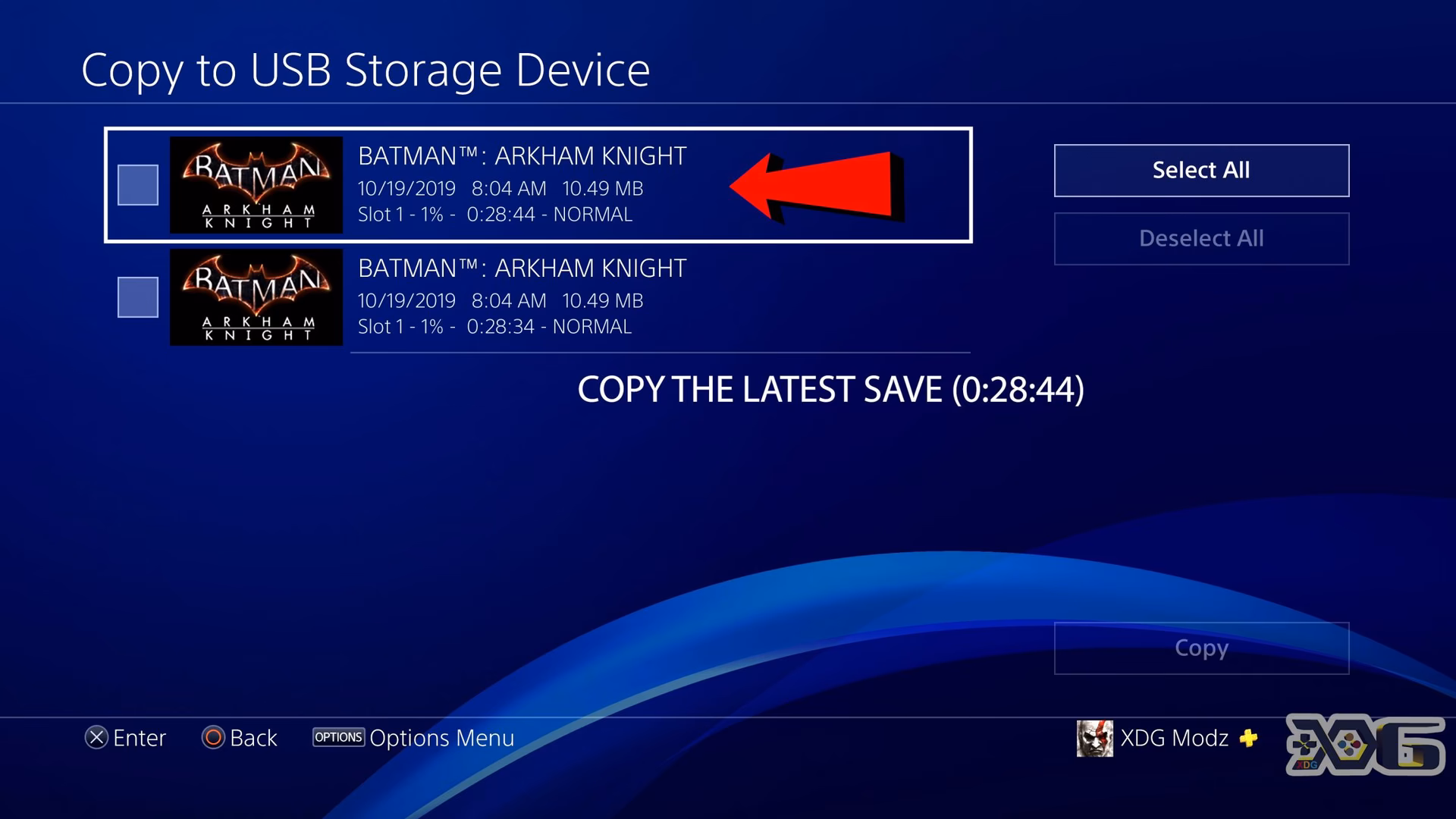 How do I save a game in Batman: Arkham Knight?