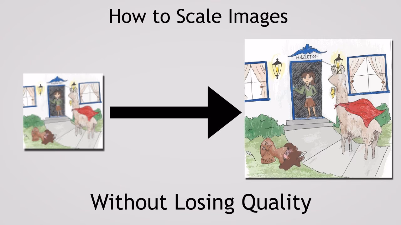How to enlarge a picture without losing quality?