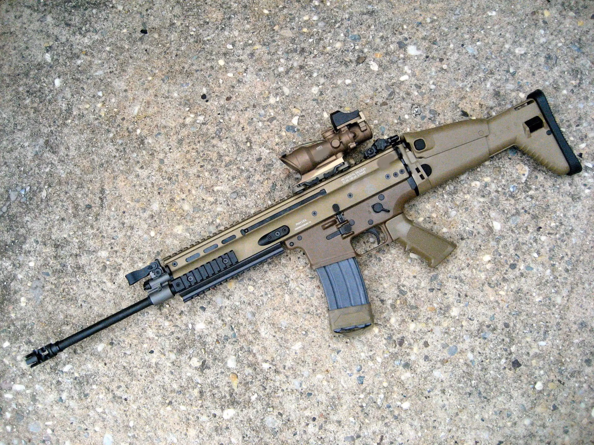 What is a SCAR rifle made of?