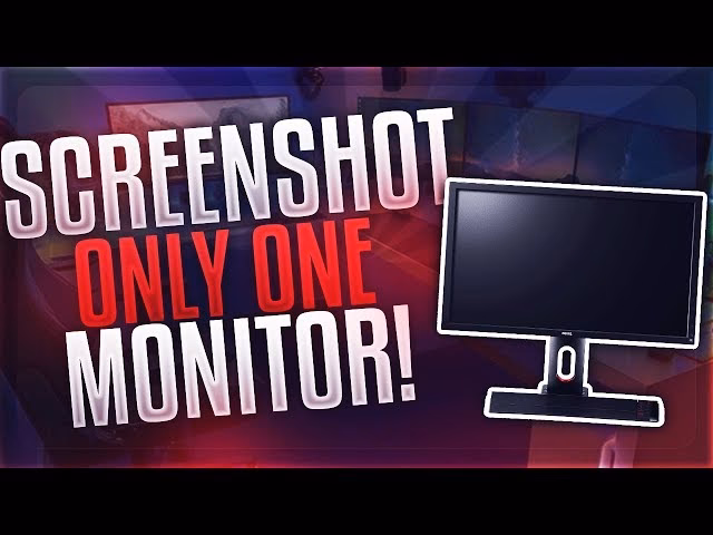 How to take a screenshot of only one monitor?