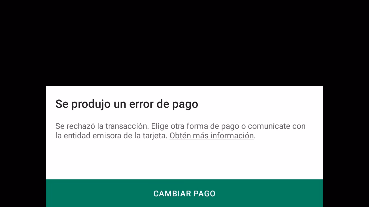 ¿Por qué se rechaza un pago?