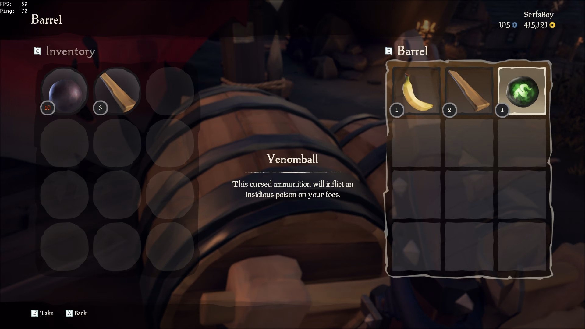 How many cannonballs are in a ship?