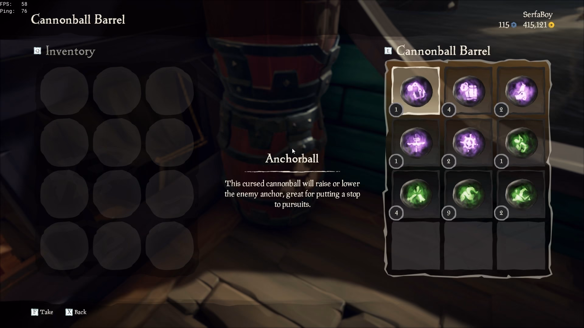 How do you find cursed cannonballs in Sea of thieves?