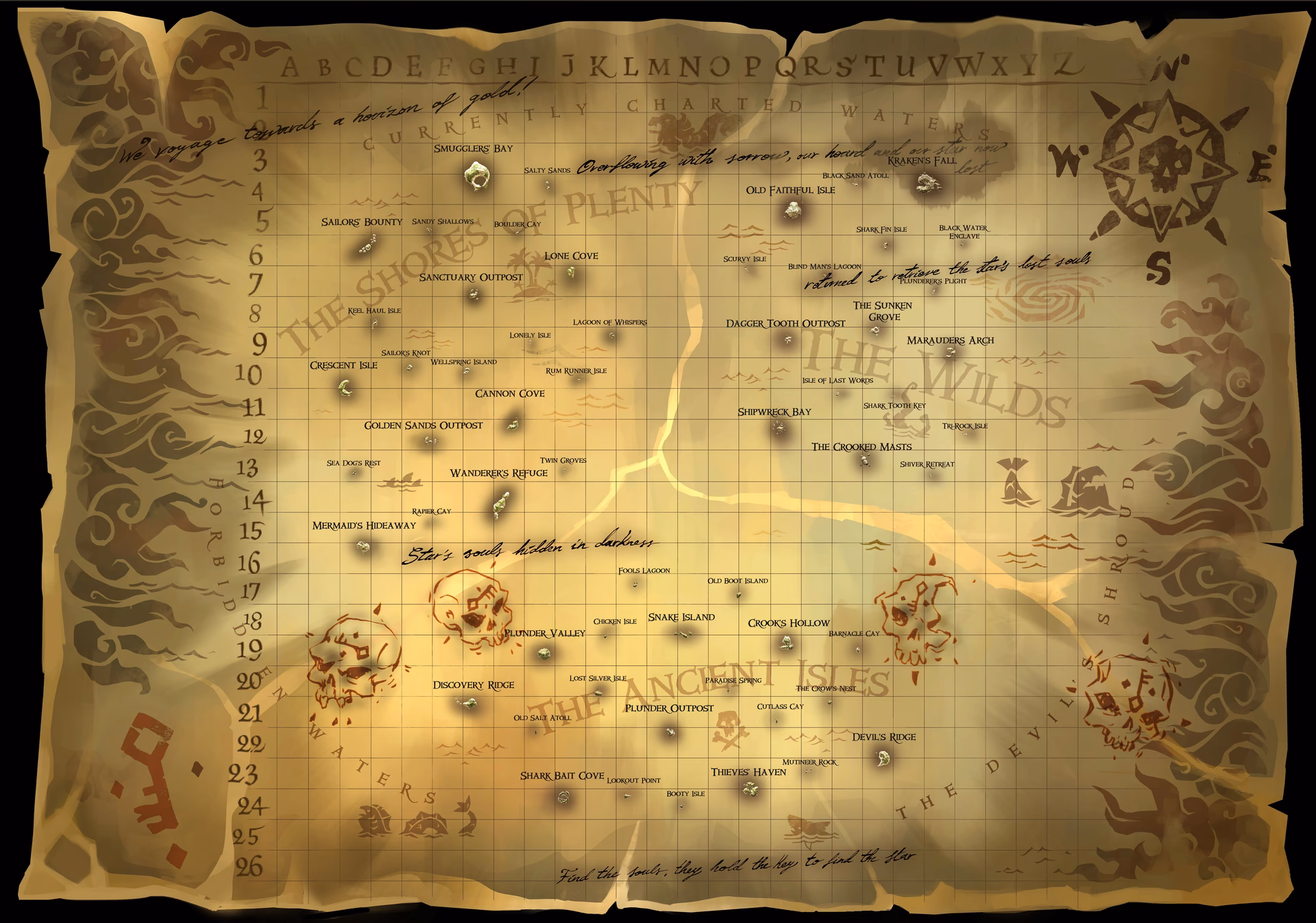 What is the Sea of thieves interactive map?