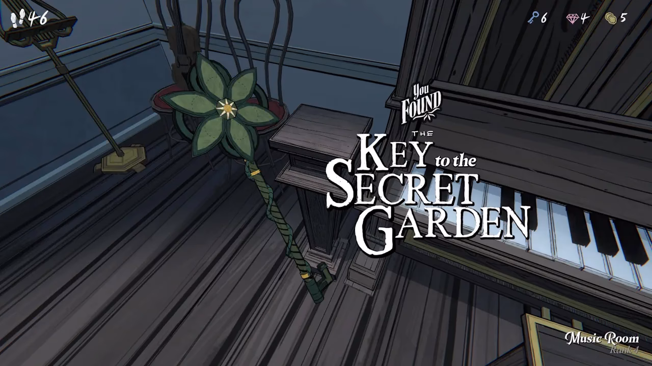 How do you unlock a Secret Garden in Blue Prince?