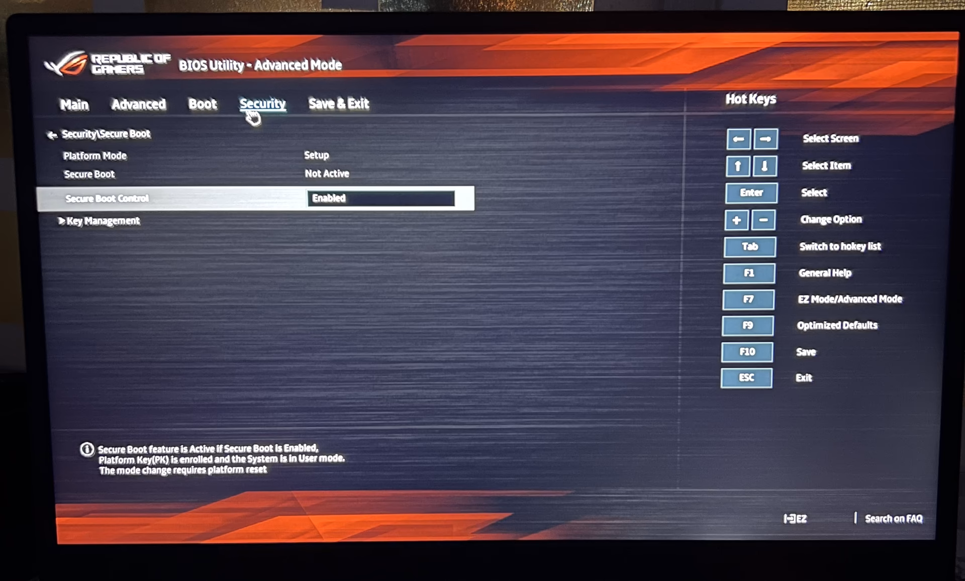 ¿Qué es el arranque seguro en la BIOS de ASUS?