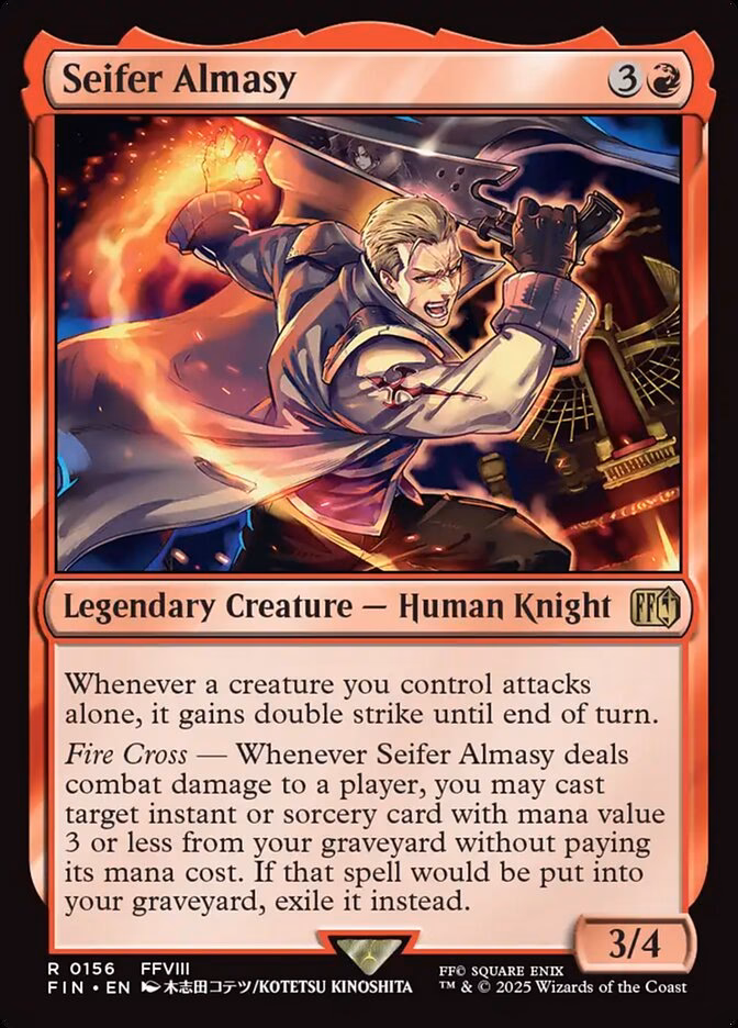 Does Seifer Almasy trigger if you attack multiple creatures?
