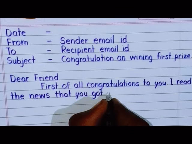 How do you send a friendly email to a friend?