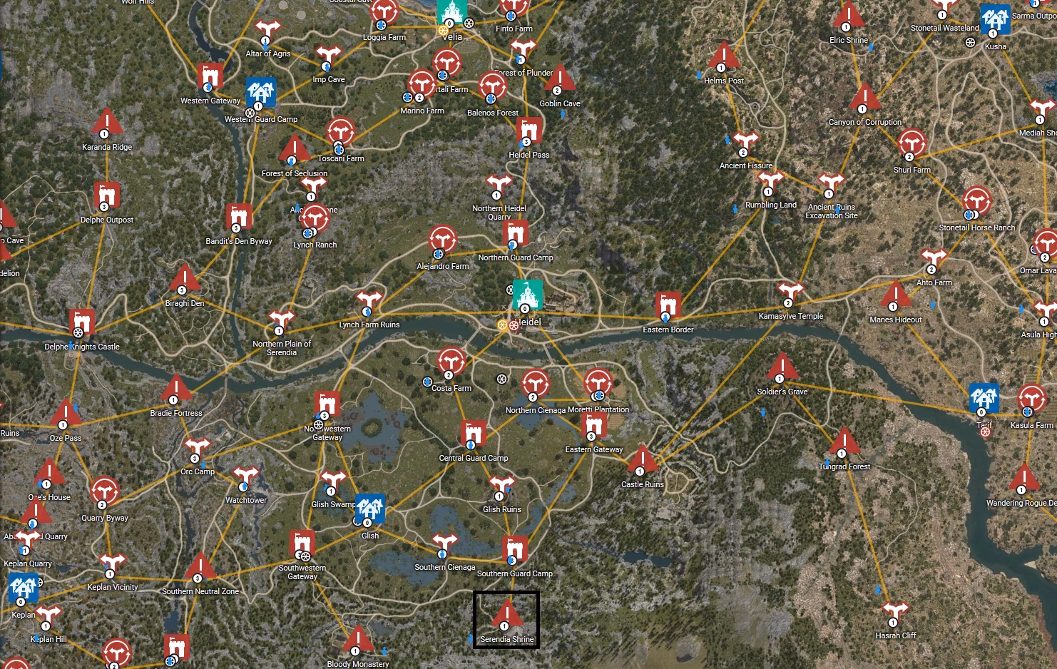 Where can I Park my Horse in Serendia shrine?