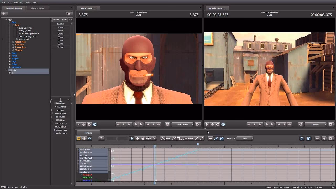 Can you move the camera with SFM?