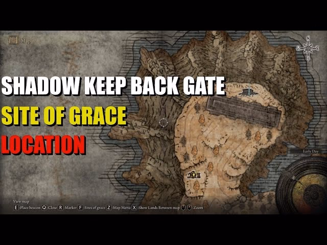 How do I reach the Shadow keep back gate in Elden Ring?