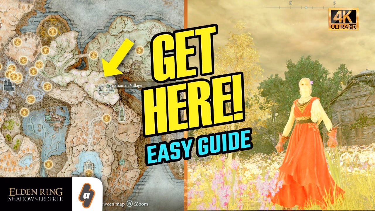 How do you get to shaman village in shadow of the erdtree?