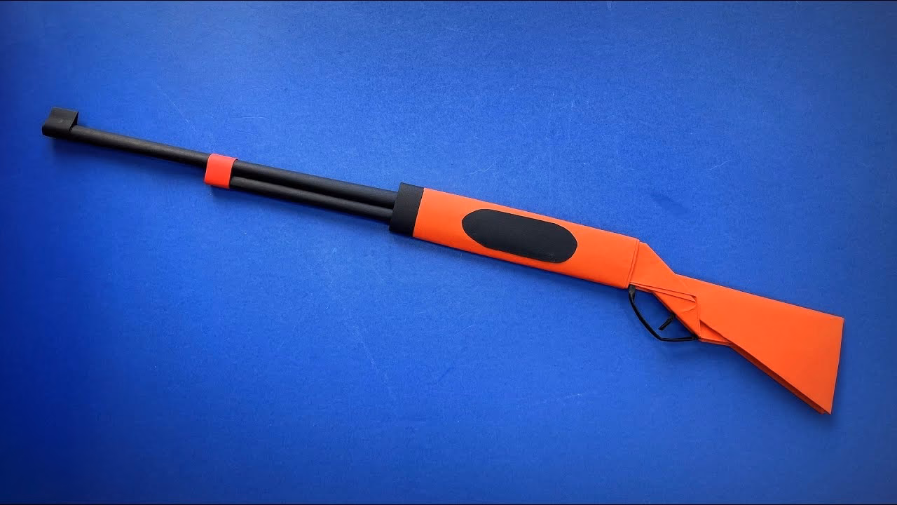 How do you attach a paper yhamburger stlye to a gun?