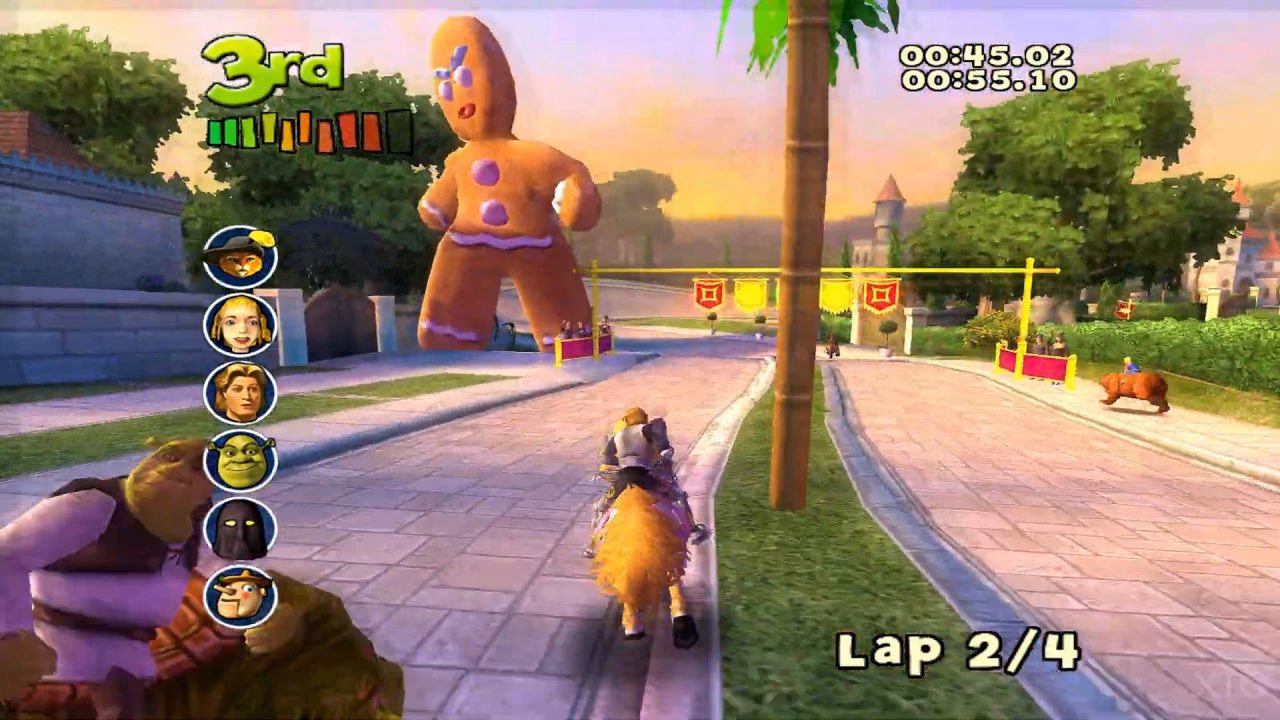 How do you play Shrek Smash n Crash Racing?
