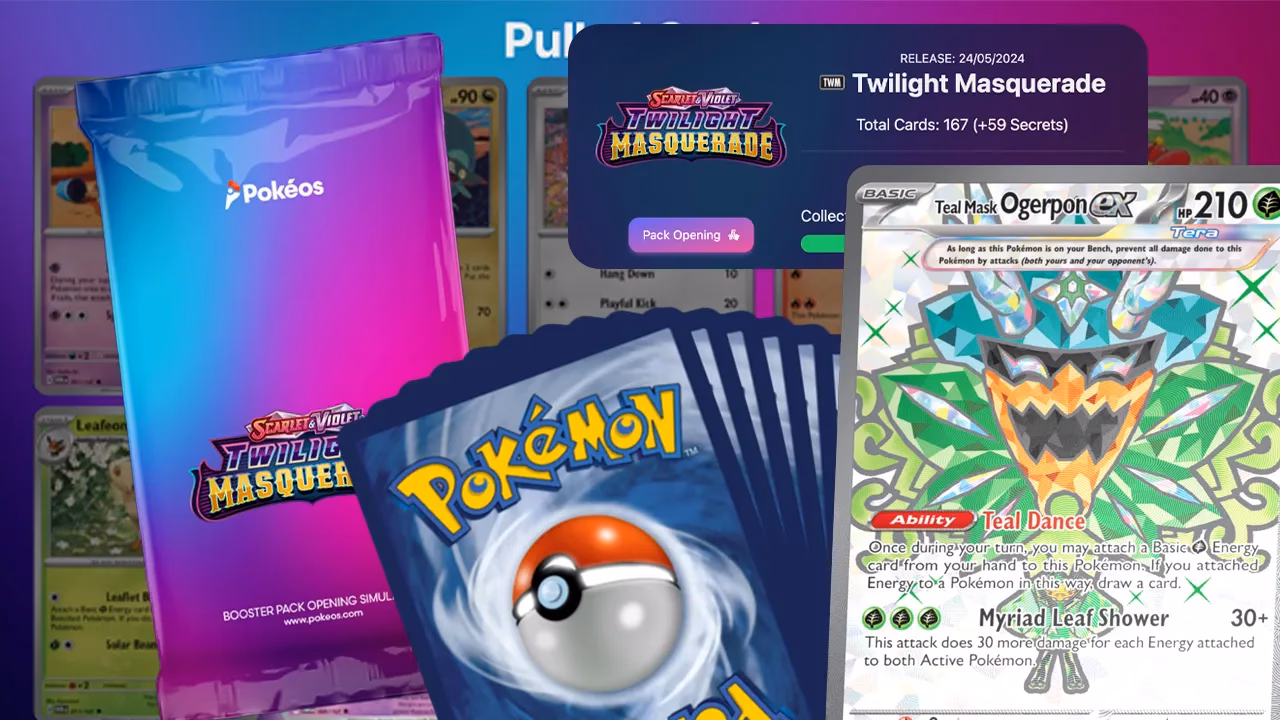 What happens when you open a pack on the show pack simulator?