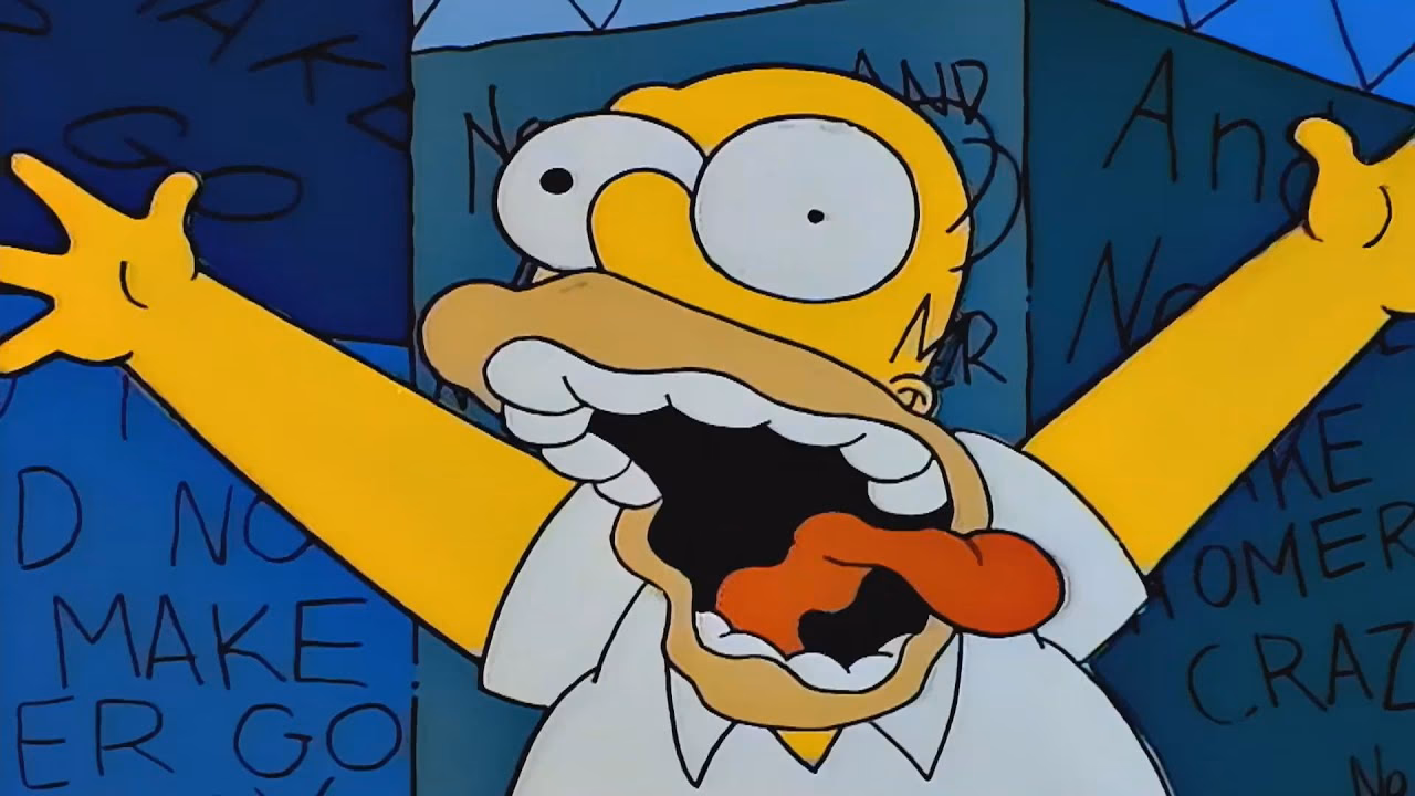 ¿Cómo se dice Sin tele y sin cerveza Homero pierde la cabeza?
