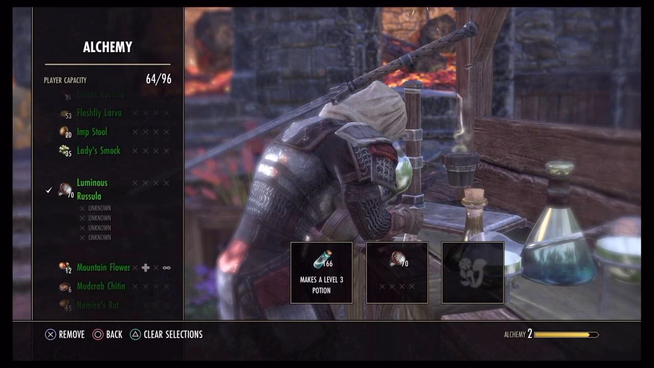 How do you make a sip of Ravage stamina in ESO?