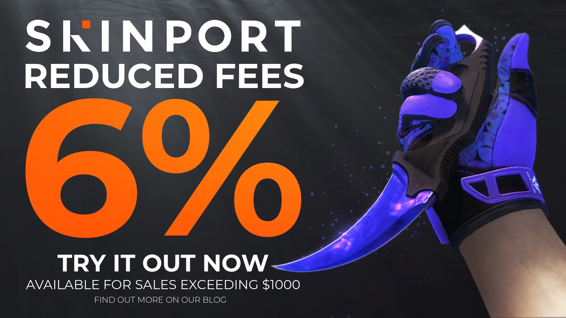 Does skinport charge a transaction fee?