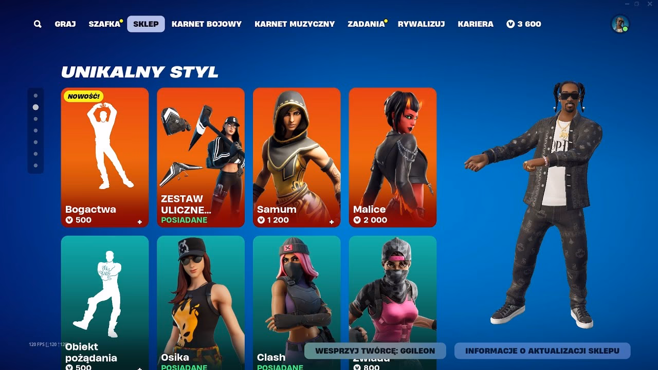 How many items are available to buy in Fortnite?