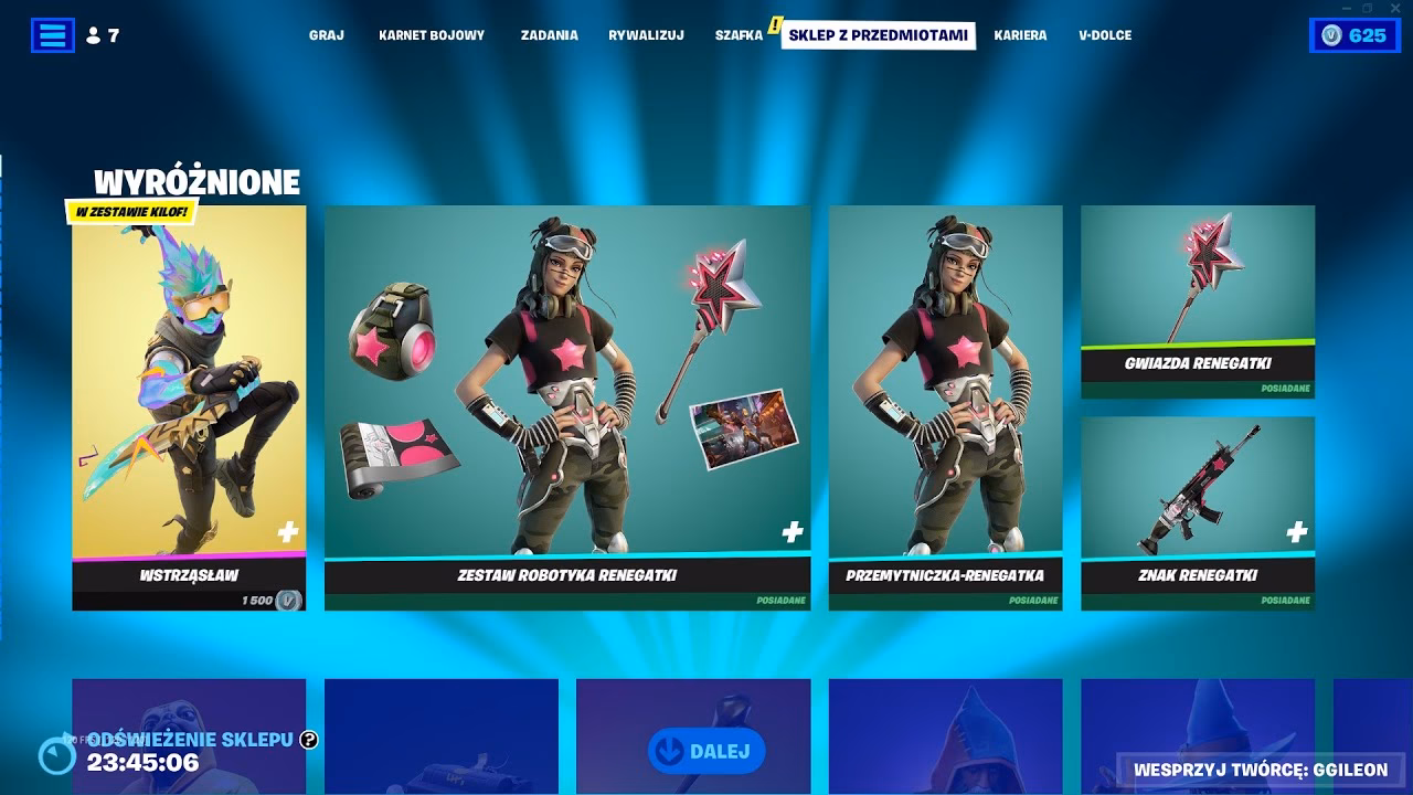 What's in the Fortnite item shop?