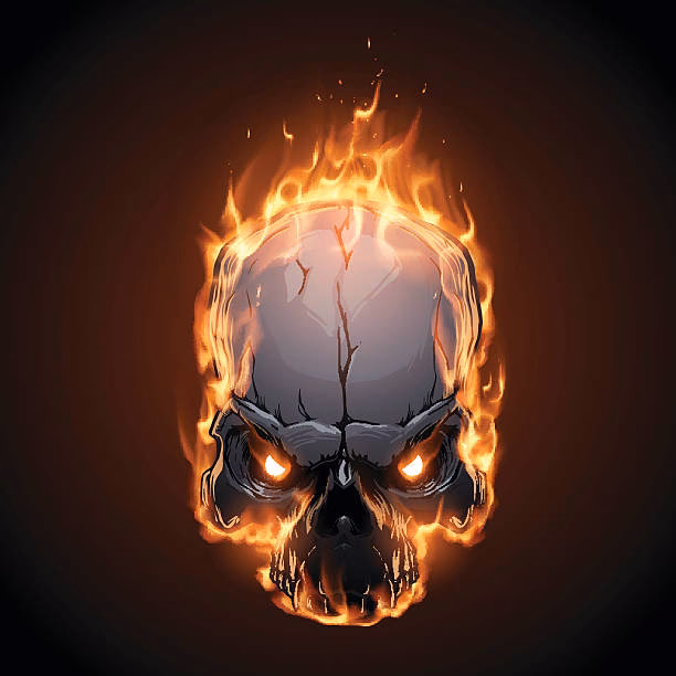 How many skull on fire wallpapers are there?