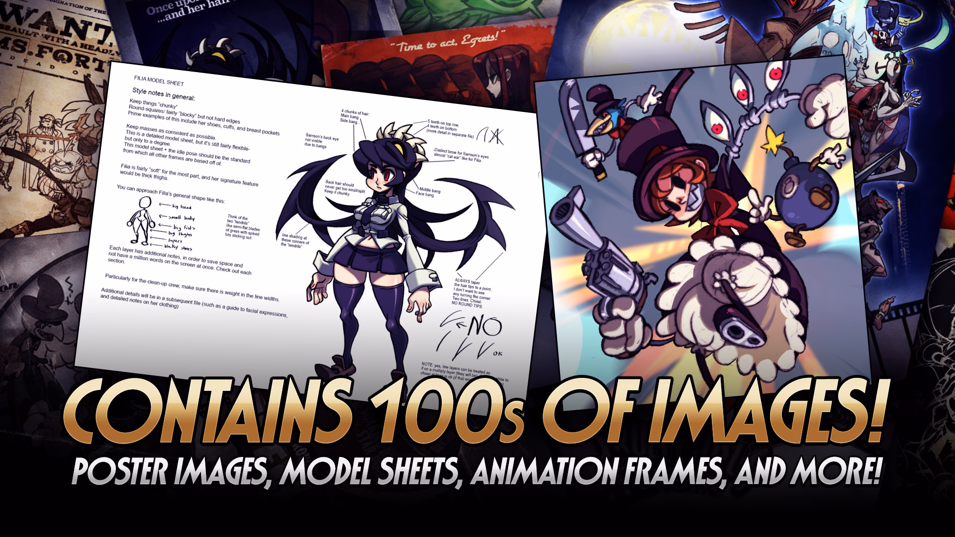 What's in the keep Skullgirls growing Indiegogo compendium?