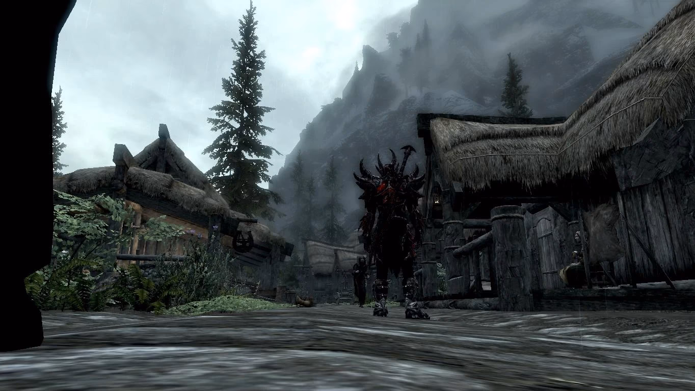 How do I attach a camera to a NPC in Skyrim?
