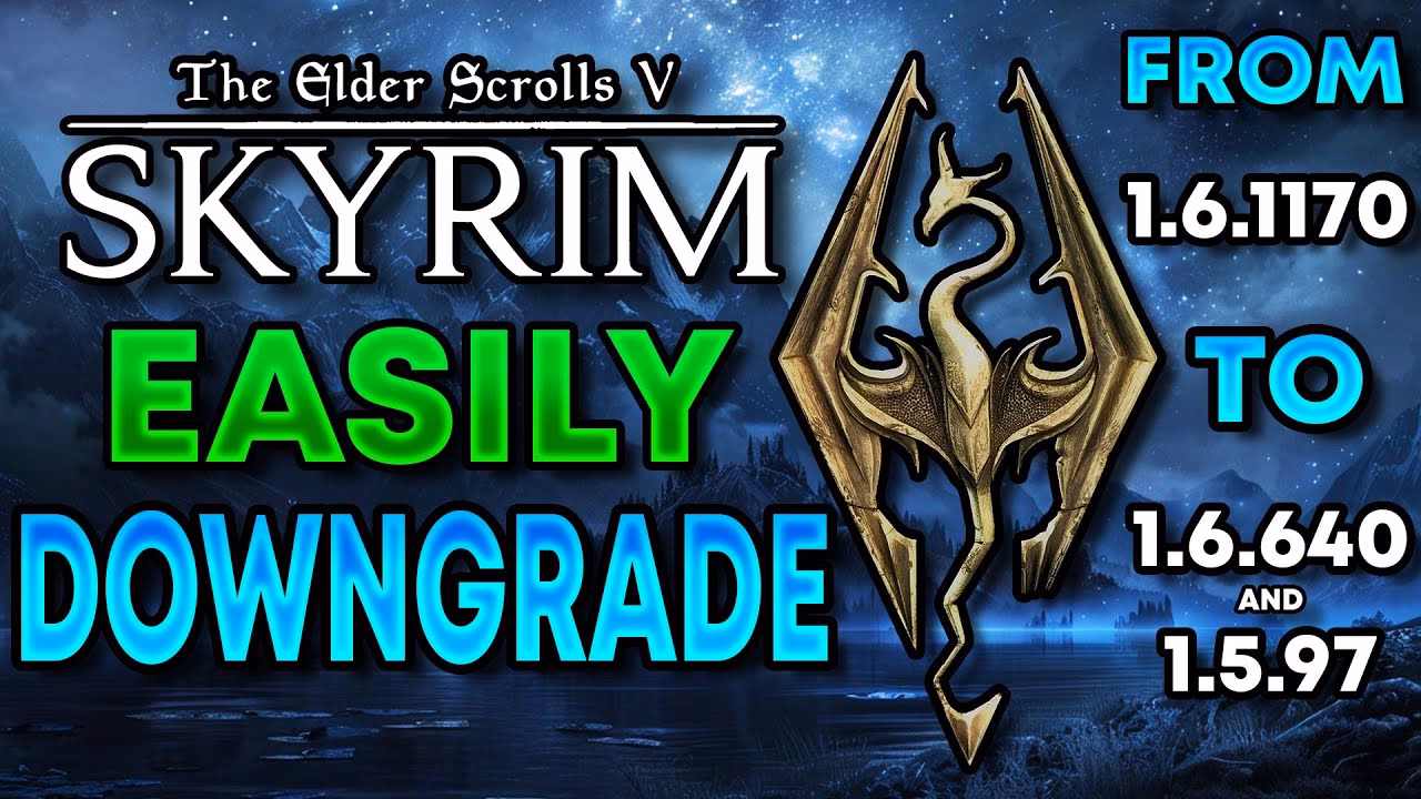 How to downgrade Skyrim AE to SE?