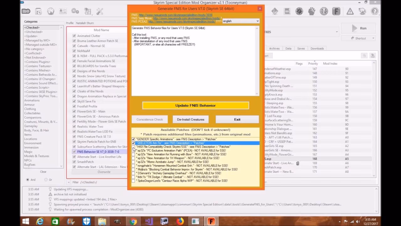 How to use FNIS generator?