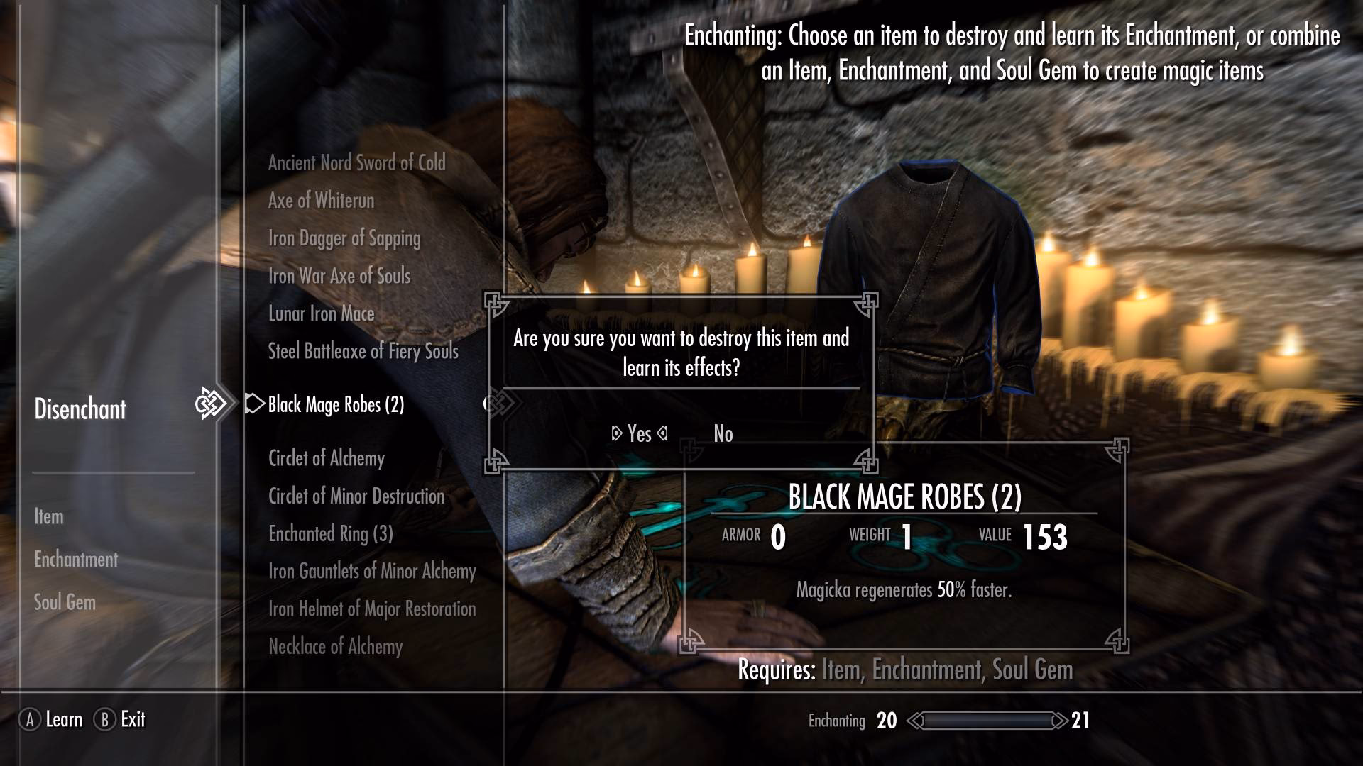 What is enchanting in Skyrim?