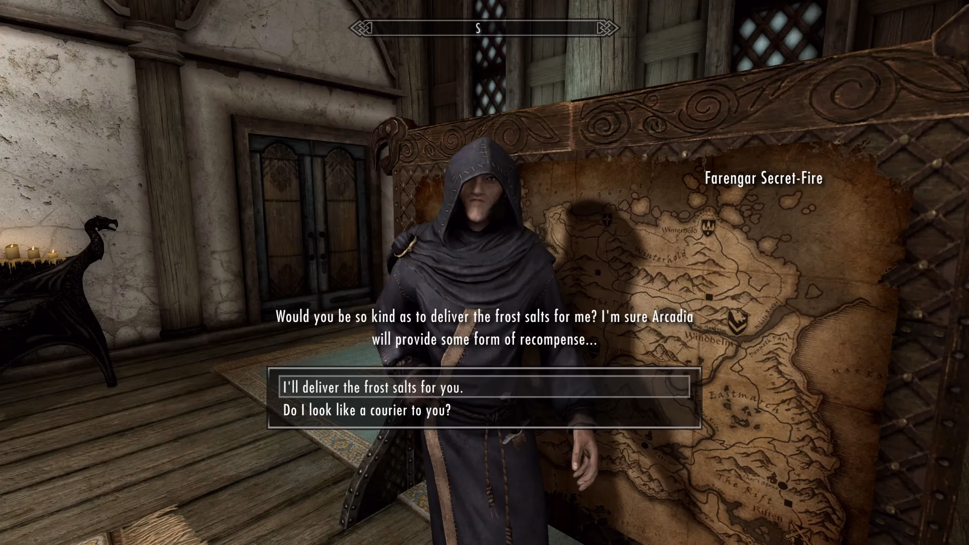 Does a dialogue work outside the start menu?