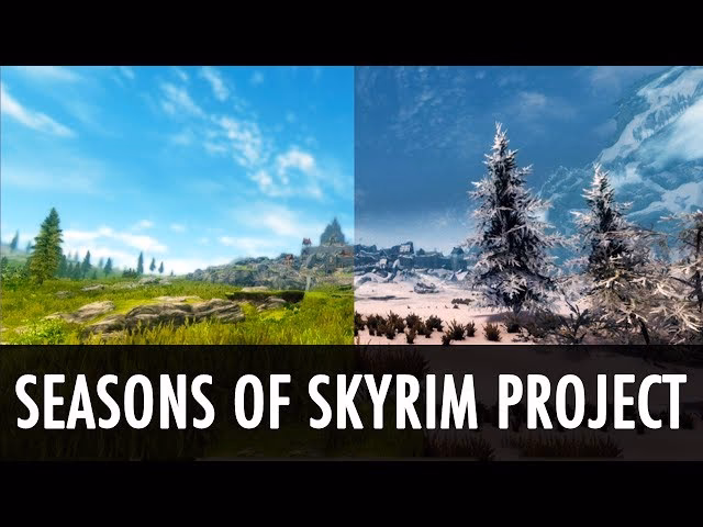What is a turn of the seasons mod in Skyrim?