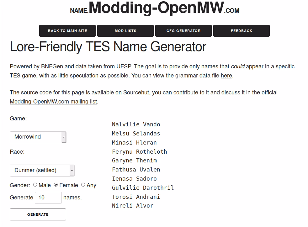 What is a Skyrim name generator?
