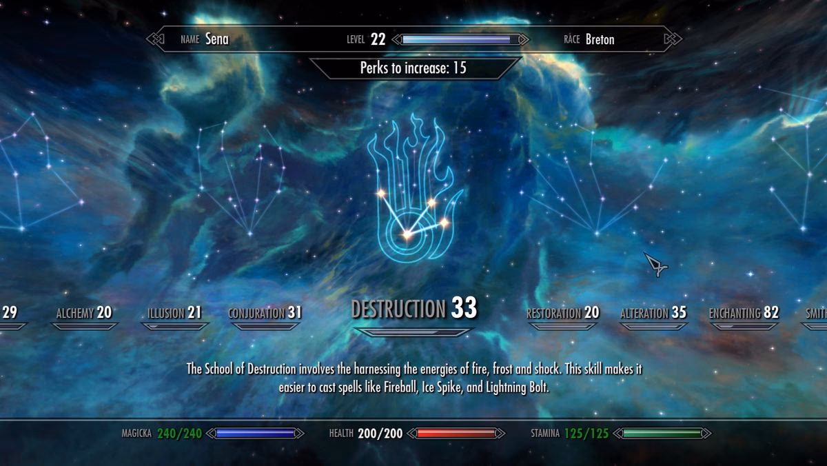 How to pump up skills & perks in Skyrim?