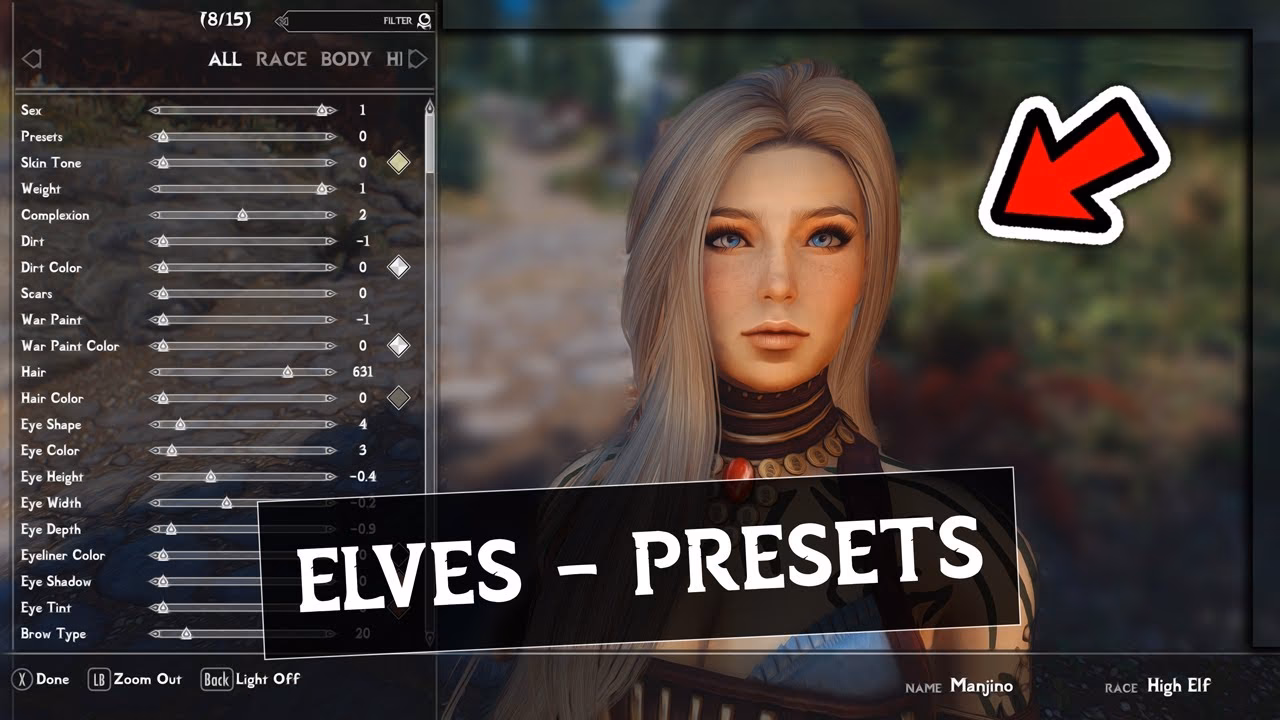 Why should you add character presets mods to Skyrim?