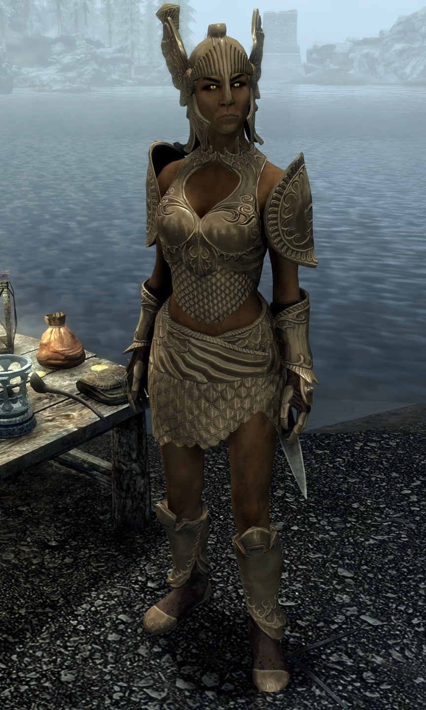 Does staada get a sword of Jyggalag in Skyrim?