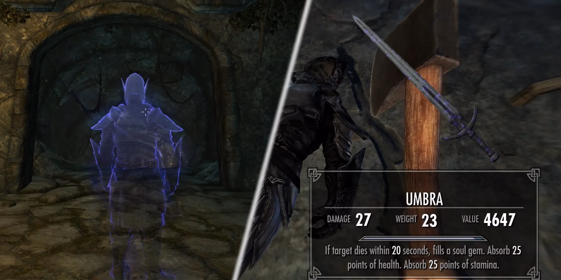 How do you beat Umbra in Skyrim?