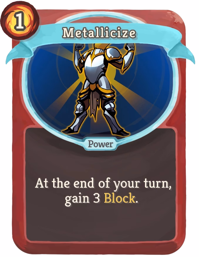 What is metallicize in slay the spire?