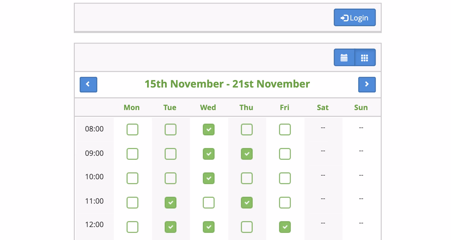 What is a slot based schedule?