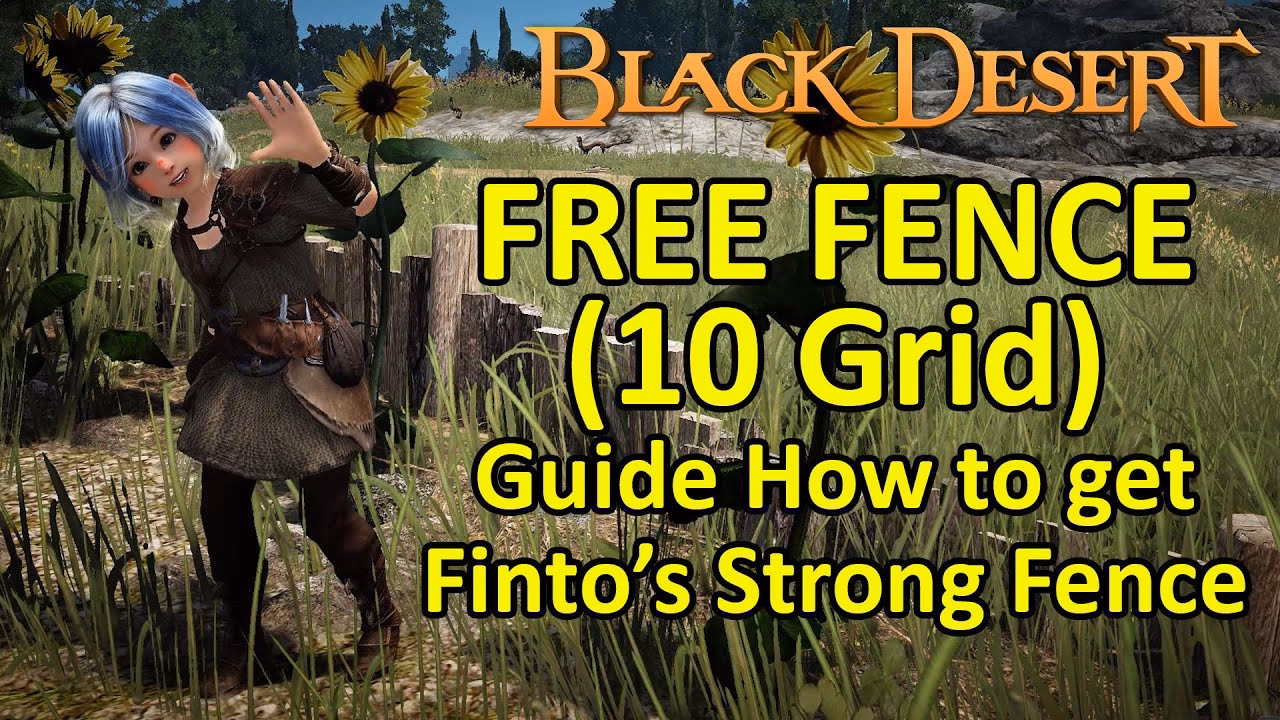 How to plant a fence in Black Desert Online?