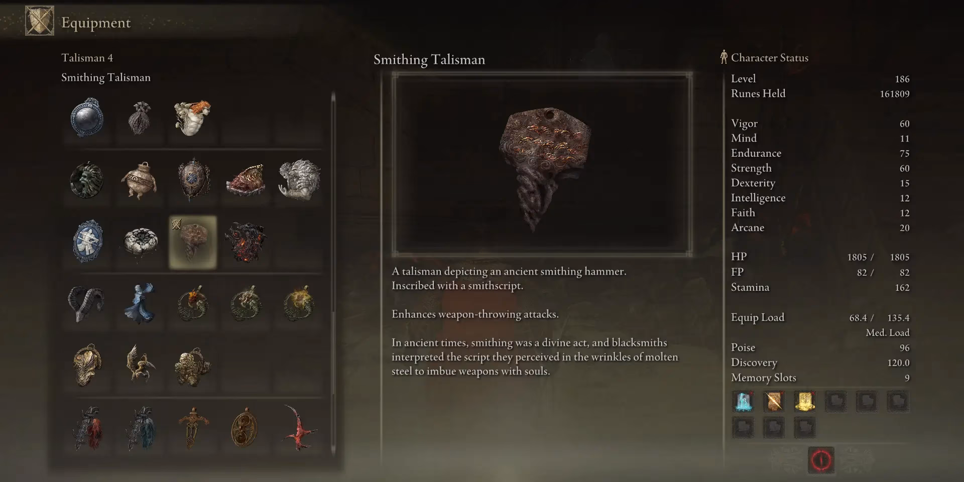 What is smithing Talisman?