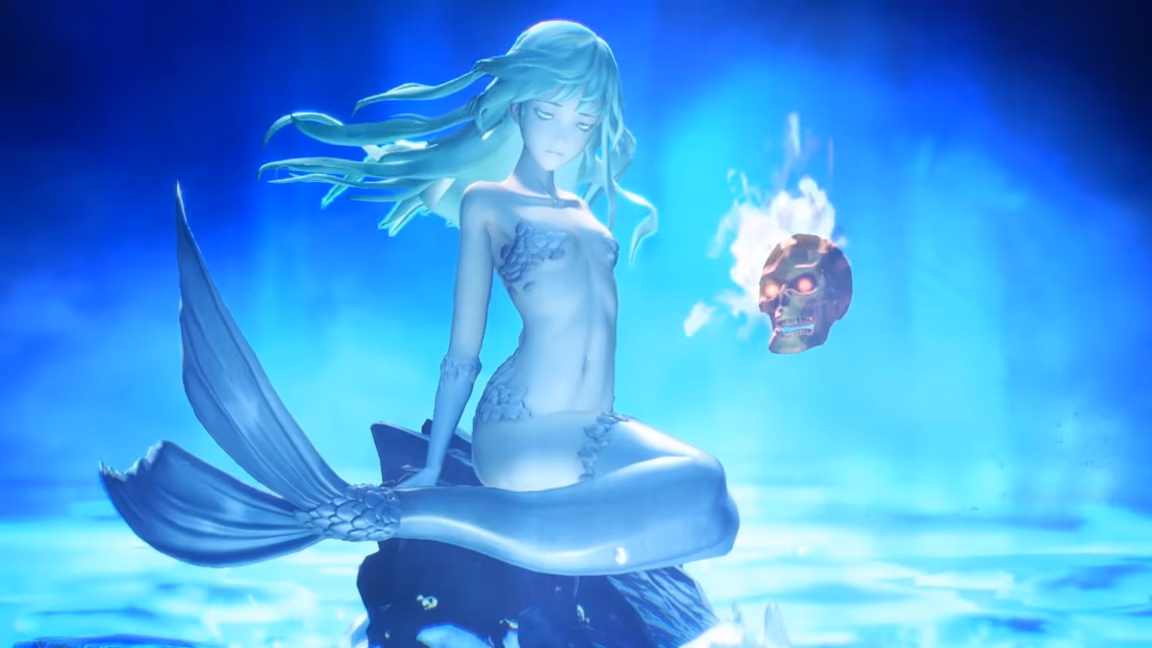 Where can I find the cursed mermaids sidequest in Shin Megami Tensei V (SMT 5)?